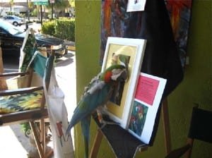 Bird Cortez and painting