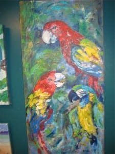 Parrot painting